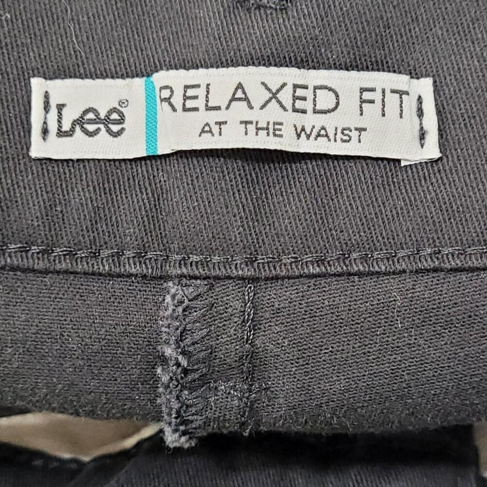 Lee Black Jeans 16 Short Relaxed Fit Straight Leg Denim - Picture 3 of 4